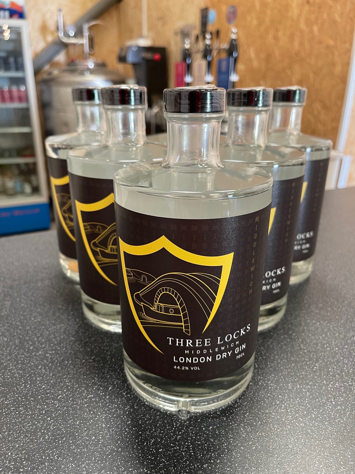 Three Locks Middlewich Gin 70cl 44.2%